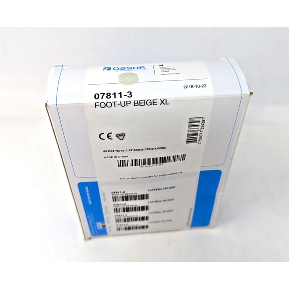 NEW Ossur Foot-Up Support Brace- 07811-3 Beige, Size XL USA Seller fast shipping - Picture 1 of 3